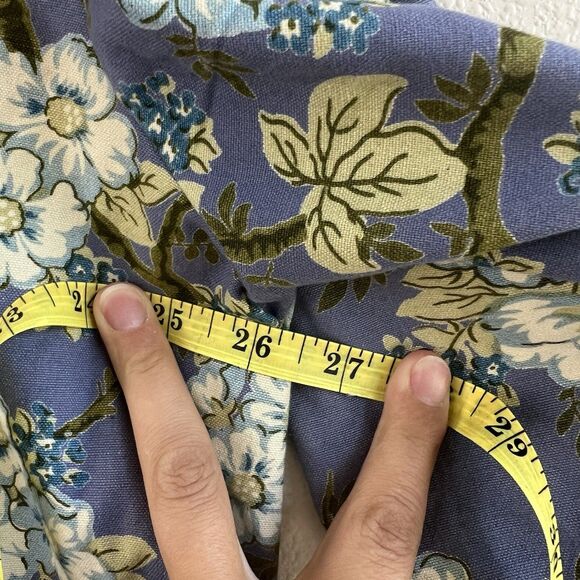 Vintage April Cornell Jacket Womens Sz M lavender floral Full Art to Wear Tunic - Picture 6 of 6